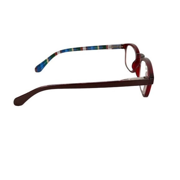 Ellen Degeneres Hannah Womens Eyeglass Frames Red Acetate 47-22-135 - Picture 4 of 9